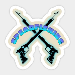 Spearfishing t-shirt designs Sticker